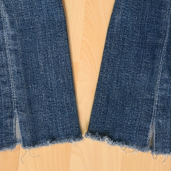 Mother Denim Girl Crush Rascal Ankle Snippet Straight Leg Raw Hem Womens Size 24 - Picture 9 of 15
